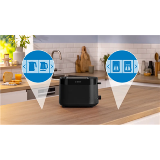 Bosch Compact Toaster | TAT2M123 MyMoment | Power 950 W | Number of slots 2 | Housing material Plastic | Black Bosch Compact Toaster | TAT2M123 MyMoment | Power 950 W | Number of slots 2 | Housing material Plastic | Black