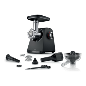 Bosch Food Mincer | MFWS430B | Black | Number of speeds 2 | Throughput (kg/min) 2.5 Bosch Food Mincer | MFWS430B | Black | Number of speeds 2 | Throughput (kg/min) 2.5