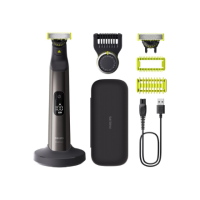 Philips | Hair trimmer, Face and Body | QP6652/61 OneBlade Pro 360 | Cordless | Wet & Dry | Number of length steps 20 | Grey/Bla Philips | Hair trimmer, Face and Body | QP6652/61 OneBlade Pro 360 | Cordless | Wet & Dry | Number of length steps 20 | Grey/Bla