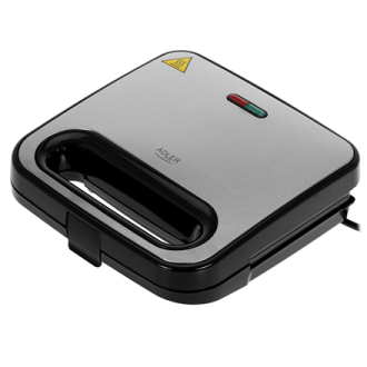 Adler Sandwich Maker | AD 3076 | 1000 W | Number of plates 1 | Black/Silver Adler Sandwich Maker | AD 3076 | 1000 W | Number of plates 1 | Black/Silver