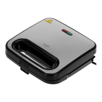 Adler Sandwich Maker | AD 3076 | 1000 W | Number of plates 1 | Black/Silver Adler Sandwich Maker | AD 3076 | 1000 W | Number of plates 1 | Black/Silver