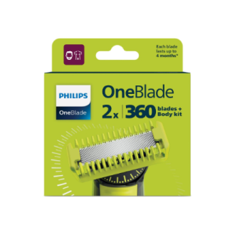 Philips | OneBlade 360 Replacement Blades, 2pcs and body kit | QP624/50 Philips | OneBlade 360 Replacement Blades, 2pcs and body kit | QP624/50