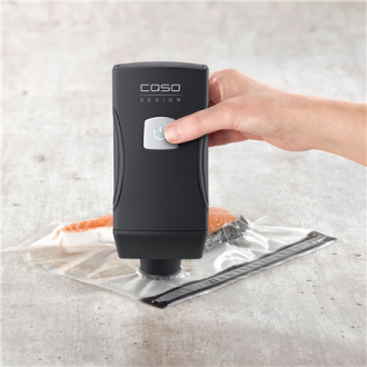 Caso Professional Hand Vacuum Sealer with Accessories | Vacu OneTouch Pro Set | Power 20 W | Black Caso Professional Hand Vacuum Sealer with Accessories | Vacu OneTouch Pro Set | Power 20 W | Black
