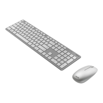 Asus W5000 | Keyboard and Mouse Set | Wireless | US | White Asus W5000 | Keyboard and Mouse Set | Wireless | US | White