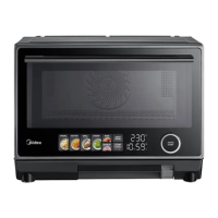 Midea Microwave oven | MSO25H | Free standing | 1000 W | Convection | 25 L | Grill | Black