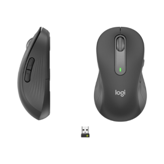 Logitech Signature M650 L Left Wireless Mouse, RF Wireless + Bluetooth, 2000 DPI, Graphite | Logitech Logitech Signature M650 L Left Wireless Mouse, RF Wireless + Bluetooth, 2000 DPI, Graphite | Logitech