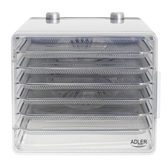 Adler | Food Dehydrator | AD 6660 | Power 600 W | Number of trays 6 | Integrated timer | Black Adler | Food Dehydrator | AD 6660 | Power 600 W | Number of trays 6 | Integrated timer | Black