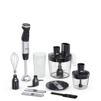 TEFAL | HB67G830 Quickchef+ | Hand Blender | 1000 W | Number of speeds 20 | Turbo mode | Black/Stainless steel TEFAL | HB67G830 Quickchef+ | Hand Blender | 1000 W | Number of speeds 20 | Turbo mode | Black/Stainless steel