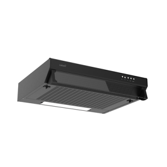 CATA Hood | FK SLIM 6000 BK | Conventional | Energy efficiency class B | Width 60 cm | 162 m /h | Mechanical | LED | Black CATA Hood | FK SLIM 6000 BK | Conventional | Energy efficiency class B | Width 60 cm | 162 m /h | Mechanical | LED | Black
