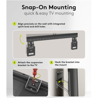 Goobay Wall mount | Ultraslim TV Wall Mount Basic FIXED (XL) | 43-100 Goobay Wall mount | Ultraslim TV Wall Mount Basic FIXED (XL) | 43-100