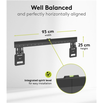 Goobay Wall mount | Ultraslim TV Wall Mount Basic FIXED (XL) | 43-100 Goobay Wall mount | Ultraslim TV Wall Mount Basic FIXED (XL) | 43-100
