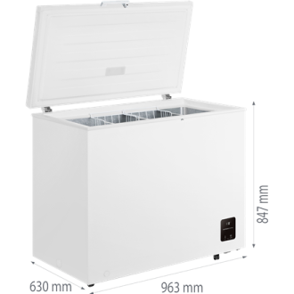 Gorenje Freezer | FH25EAW | Energy efficiency class E | Chest | Free standing | Height 84.7 cm | Total net capacity 248 L | Whit Gorenje Freezer | FH25EAW | Energy efficiency class E | Chest | Free standing | Height 84.7 cm | Total net capacity 248 L | Whit