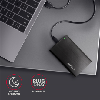 AXAGON Screwless aluminum USB 3.2 Gen 1 - SATA 6G external box for 2.5 AXAGON Screwless aluminum USB 3.2 Gen 1 - SATA 6G external box for 2.5