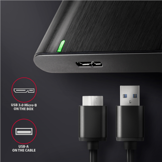 AXAGON Screwless aluminum USB 3.2 Gen 1 - SATA 6G external box for 2.5 AXAGON Screwless aluminum USB 3.2 Gen 1 - SATA 6G external box for 2.5