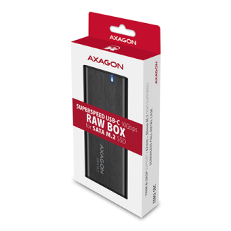 AXAGON External USB-C 3.2 Gen 2 metal box for M.2 SATA SSD disks | EEM2-SBC AXAGON External USB-C 3.2 Gen 2 metal box for M.2 SATA SSD disks | EEM2-SBC