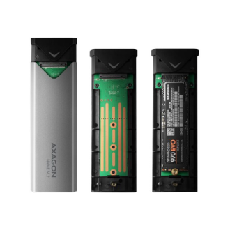 AXAGON External SuperSpeed+ USB-C metal box for M.2 NVMe SSD disks having sizes of up 42 to 80 mm | EEM2-UG2 AXAGON External SuperSpeed+ USB-C metal box for M.2 NVMe SSD disks having sizes of up 42 to 80 mm | EEM2-UG2