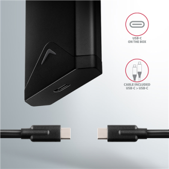 AXAGON External USB-C 10Gbps metal box for M.2 NVMe SSD disks | EEM2-UB2 AXAGON External USB-C 10Gbps metal box for M.2 NVMe SSD disks | EEM2-UB2