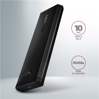 AXAGON External USB-C 10Gbps metal box for M.2 NVMe SSD disks | EEM2-UB2 AXAGON External USB-C 10Gbps metal box for M.2 NVMe SSD disks | EEM2-UB2