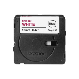 Brother BTAG-232 | Red on White | Btag Brother BTAG-232 | Red on White | Btag