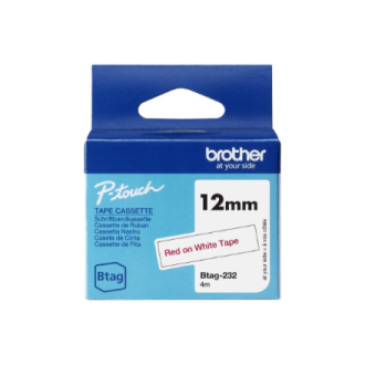 Brother BTAG-232 | Red on White | Btag Brother BTAG-232 | Red on White | Btag