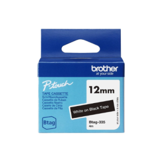 Brother BTAG-335 | White on Black | Btag Brother BTAG-335 | White on Black | Btag