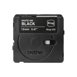Brother BTAG-335 | White on Black | Btag Brother BTAG-335 | White on Black | Btag