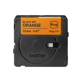 Brother BTAG-T31 | Black on Orange | Btag Brother BTAG-T31 | Black on Orange | Btag