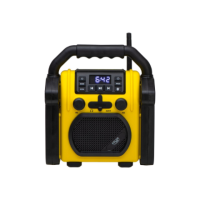 Adler | Construction radio with Bluetooth | AD 1911 | AUX in | Black/Yellow Adler | Construction radio with Bluetooth | AD 1911 | AUX in | Black/Yellow
