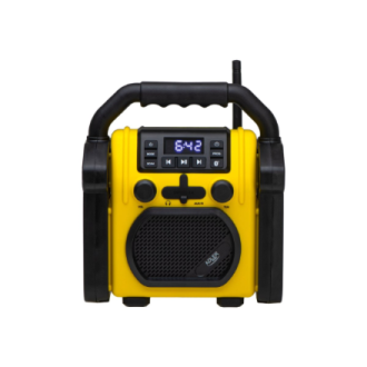 Adler | Construction radio with Bluetooth | AD 1911 | AUX in | Black/Yellow Adler | Construction radio with Bluetooth | AD 1911 | AUX in | Black/Yellow