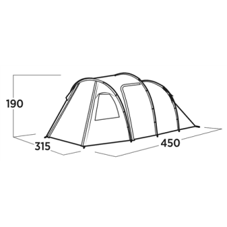 Easy Camp Family tent | Hidra 5 | 5 person(s) | Green Easy Camp Family tent | Hidra 5 | 5 person(s) | Green