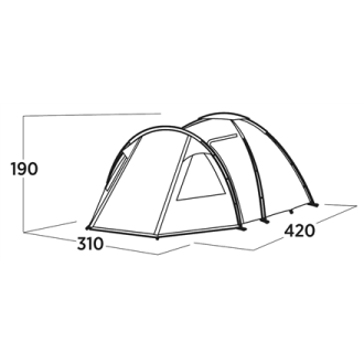 Easy Camp Family tent | Kinn 5 | 5 person(s) | Green Easy Camp Family tent | Kinn 5 | 5 person(s) | Green