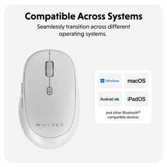 Hyper Next Bluetooth Mouse | Wireless | White Hyper Next Bluetooth Mouse | Wireless | White
