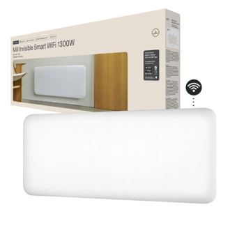 Mill Invisible Smart WiFi Heater | PA1300WIFI4 | Panel Heater | 1300 W | Suitable for rooms up to 15-19 m | White | IPX4 Mill Invisible Smart WiFi Heater | PA1300WIFI4 | Panel Heater | 1300 W | Suitable for rooms up to 15-19 m | White | IPX4