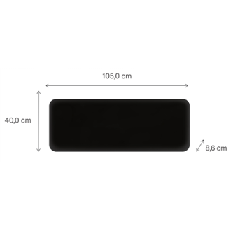 Mill Invisible Smart WiFi Heater | PA1300WIFI4B | Panel Heater | 1300 W | Suitable for rooms up to 15-19 m | Black | IPX4