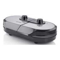 Gorenje | Mini Grill, Waffle plate | WM1400SB | Electric Grill | 1400 W | Diameter 18 cm | Black