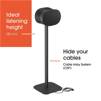 Vogels Floor stand | SFS 4133 Sonos speaker stand for Era 300 | Maximum weight (capacity) 4.5 kg | Black Vogels Floor stand | SFS 4133 Sonos speaker stand for Era 300 | Maximum weight (capacity) 4.5 kg | Black