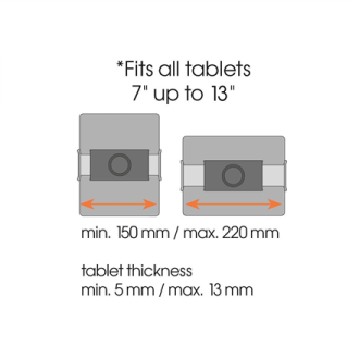 Vogels TMS 1020 Tablet Car Pack | Tilt | 7-13 Vogels TMS 1020 Tablet Car Pack | Tilt | 7-13
