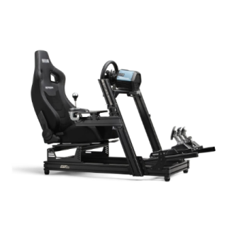 Next Level Racing | ERS4 Elite PU Leather & Suede Edition | Reclining Seat | PU Leather and Suede | Black