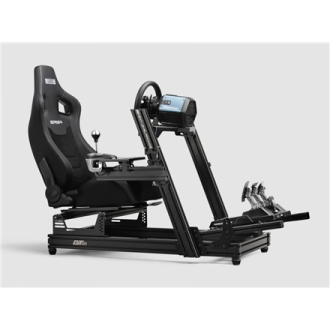 Next Level Racing | ERS4 Elite PU Leather & Suede Edition | Reclining Seat | PU Leather and Suede | Black