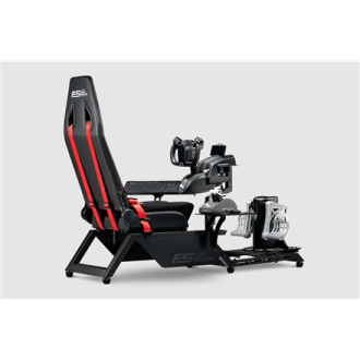 Next Level Racing | Flight Simulator Cockpit | Black and Red Next Level Racing | Flight Simulator Cockpit | Black and Red