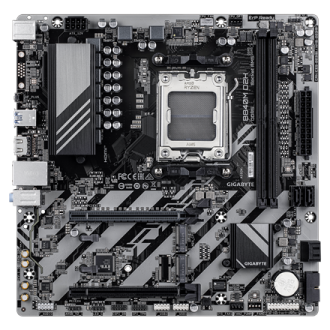 Gigabyte B840M D2H | Processor family AMD | Processor socket AM5 | DDR5 | Supported hard disk drive interfaces SATA, M.2 | Numbe