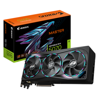 Gigabyte AORUS GeForce RTX 5070 MASTER 12G | NVIDIA | 12 GB | GeForce RTX 5070 | HDMI ports quantity 1 | PCI-E 5.0 Gigabyte AORUS GeForce RTX 5070 MASTER 12G | NVIDIA | 12 GB | GeForce RTX 5070 | HDMI ports quantity 1 | PCI-E 5.0