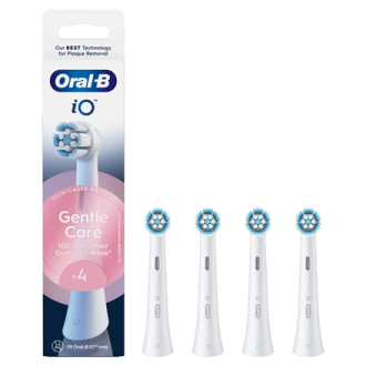 Oral-B | Replaceable toothbrush heads | iO Gentle Care | Heads | For adults | Number of brush heads included 4 | Number of teeth Oral-B | Replaceable toothbrush heads | iO Gentle Care | Heads | For adults | Number of brush heads included 4 | Number of teeth