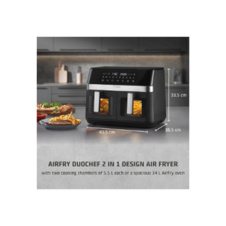 Caso Air Fryer | DuoChef | Power 2200 W | Capacity 14 L | Black Caso Air Fryer | DuoChef | Power 2200 W | Capacity 14 L | Black