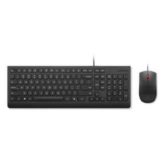 Lenovo Essential Wired Combo Keyboard and Mouse | Keyboard and Mouse Set | Wired | Mouse included | Nordic | Black Lenovo Essential Wired Combo Keyboard and Mouse | Keyboard and Mouse Set | Wired | Mouse included | Nordic | Black