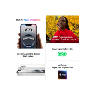 Apple | iPhone 16e | White | 6.1 Apple | iPhone 16e | White | 6.1