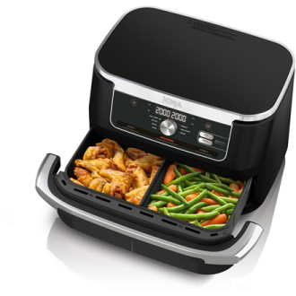 NINJA | Double Air Fryer | AF500EU Foodi FlexDrawer | Power 2470 W | Capacity 10.4 L | Black NINJA | Double Air Fryer | AF500EU Foodi FlexDrawer | Power 2470 W | Capacity 10.4 L | Black