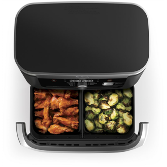 NINJA | Double Air Fryer | AF500EU Foodi FlexDrawer | Power 2470 W | Capacity 10.4 L | Black NINJA | Double Air Fryer | AF500EU Foodi FlexDrawer | Power 2470 W | Capacity 10.4 L | Black