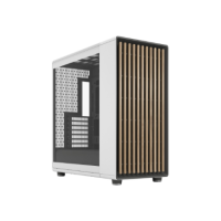 Fractal Design Computer Case | North XL | ATX | Chalk White TG Clear