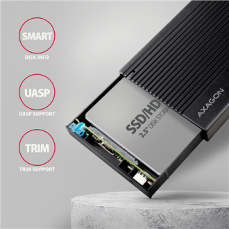 AXAGON USB-C 10Gbps RIBBED Box | EE25-GTR AXAGON USB-C 10Gbps RIBBED Box | EE25-GTR